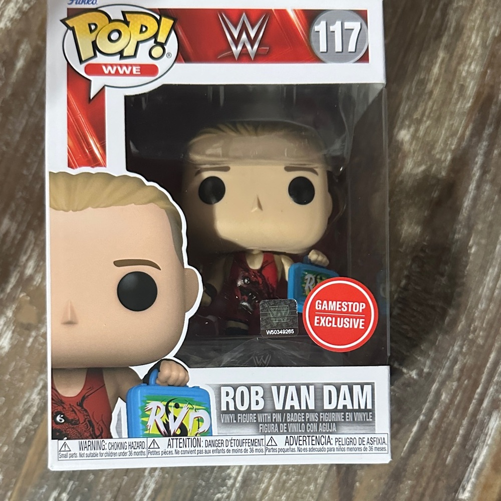 Funko Pop! WWE #117 Rob Van Dam Gamestop Exclusive